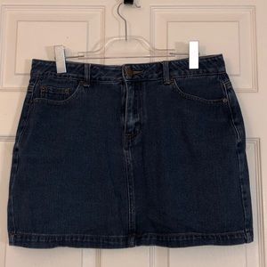Plain Denim Skirt
